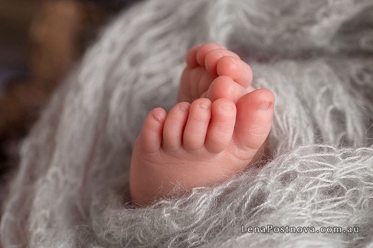 Newborn Baby photos by Sydney professional photographer Lena Postnova
