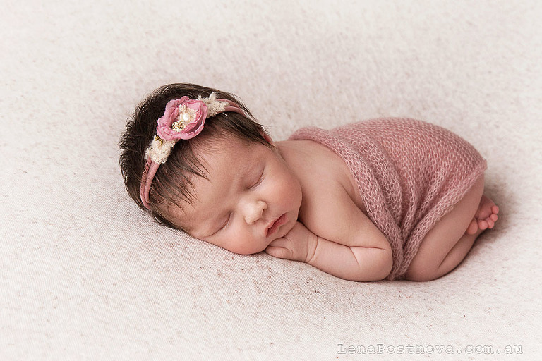 Newborn Photoshoot posed style in Sydney