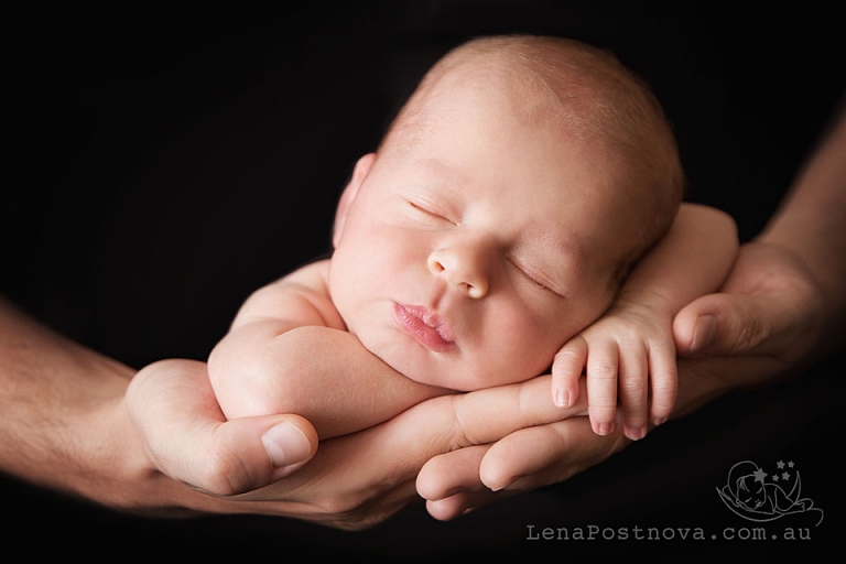 best baby portraits Newborn_Photography Sydney - little boy in daddy's arms