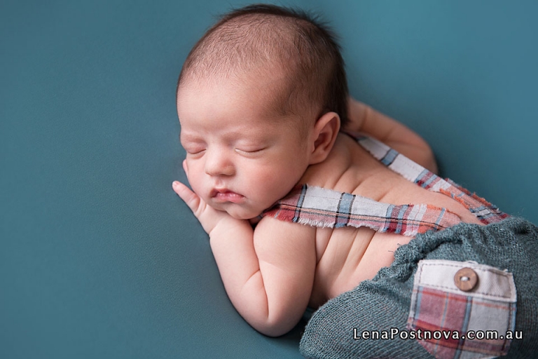 newborn baby boy wearing cute outfit