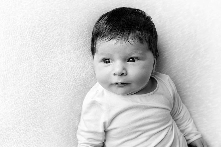 awake newborn at the Northern Beaches Newborn Photography session
